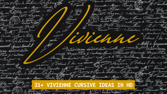 Vivienne name signatures