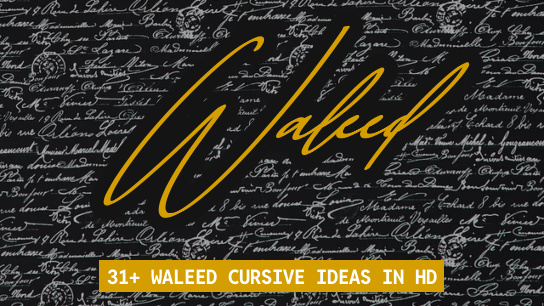 Waleed name signatures