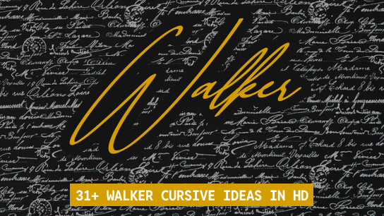 Walker name signatures