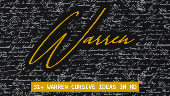 Warren name signatures