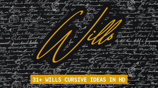Wills name signatures