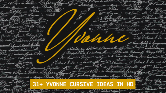 Yvonne name signatures