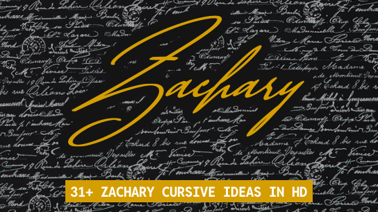 Zachary in Cursive ⚡ | 100+ Signature Ideas 2025