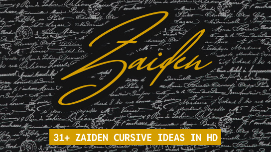 Zaiden name signatures