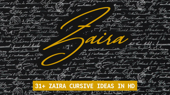 Zaira name signatures