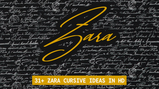 Zara name signatures