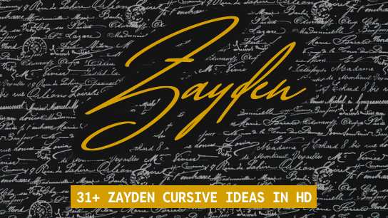 Zayden name signatures