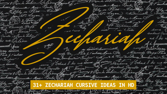 Zechariah name signatures